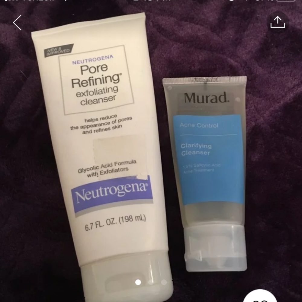 Acne clearing face wash